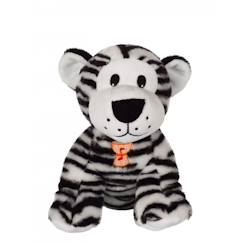 Jouet-Peluche - peluche savanoos sonore - tigre blanc - 15 cm