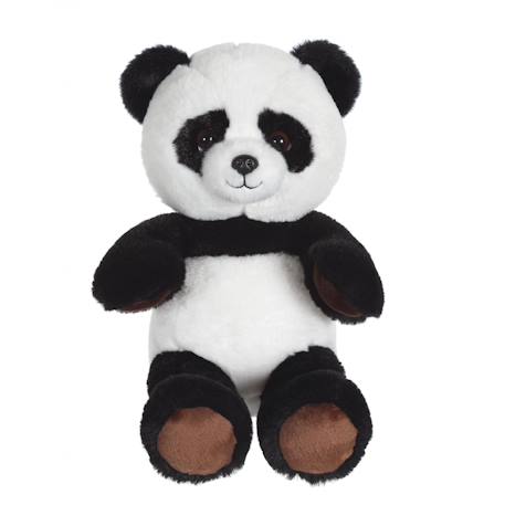 Peluche - peluche panda green forest - 20 cm Noir 1 - vertbaudet enfant 