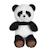 Peluche - peluche panda green forest - 20 cm Noir 1 - vertbaudet enfant 