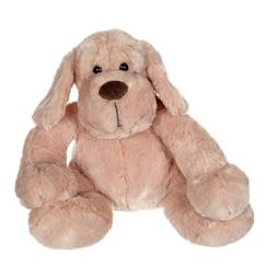 Jouet-Peluche - peluche chien flatoutou blanc - 50 cm
