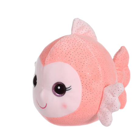 Peluche - peluche sonore poisson bellabloo friends - 18 cm Corail 1 - vertbaudet enfant 