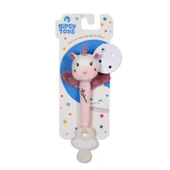 Puériculture-Accroche tétine licorne - 13 cm