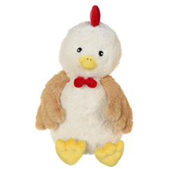 Jouet-Peluche - coq econimals de pâques en peluche éco-conçue - 15 cm