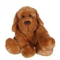 Jouet-Peluche - peluche chien flatoutou blanc - 50 cm