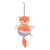 Boîte à musique bebe bamboo - renard - 26 cm Orange 1 - vertbaudet enfant 