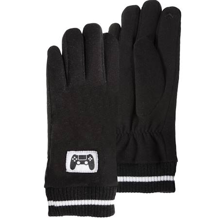 Gants tactiles, chauds, doublés imitation fourrure Noir 1 - vertbaudet enfant 