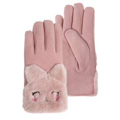 Gants doublés en imitation fourrure  - vertbaudet enfant