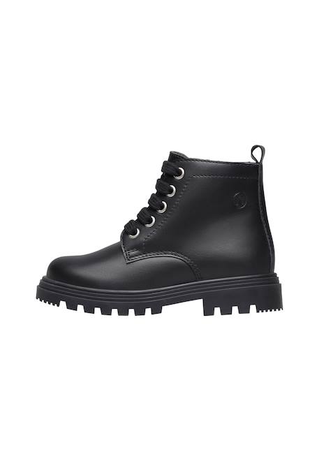 Chaussures premiers pas en cuir makki zip Noir- 3 - vertbaudet enfant 