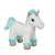 Peluche - peluche lica bella sonore, blanche et turquoise 22 cm Bleu 2 - vertbaudet enfant 