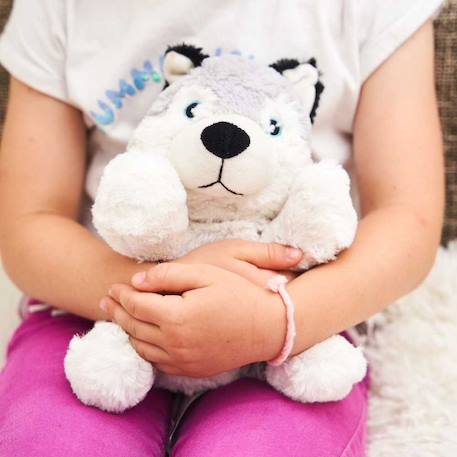 Peluche bouillotte husky Blanc 1 - vertbaudet enfant 