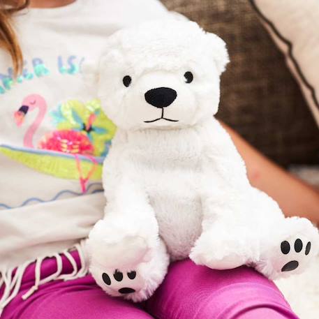 Peluche bouillotte ours polaire Blanc 1 - vertbaudet enfant 