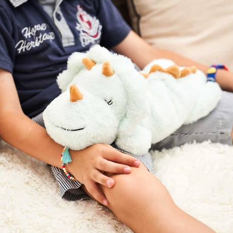 Peluche bouillotte triceratops Vert 1 - vertbaudet enfant 