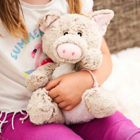 Peluche bouillotte cochon Gris 1 - vertbaudet enfant 