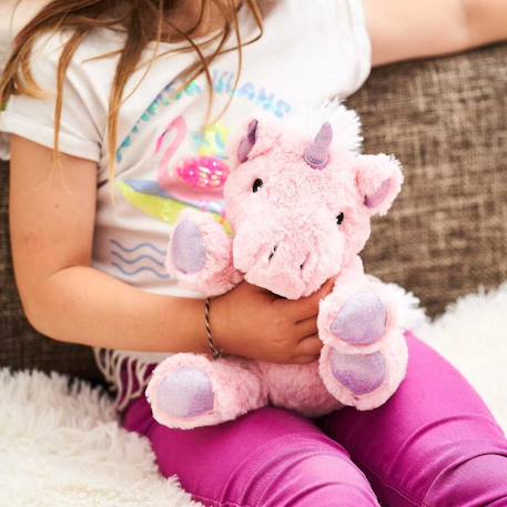 Peluche bouillotte licorne rose Rose 1 - vertbaudet enfant 