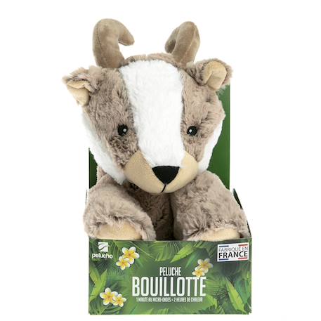 Peluche bouillotte chamois Marron 4 - vertbaudet enfant 