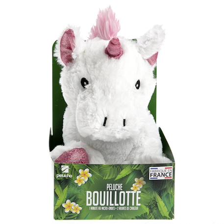 Peluche bouillotte licorne blanche Blanc 4 - vertbaudet enfant 