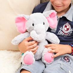 Jouet-Premier âge-Peluche bouillotte eléphant