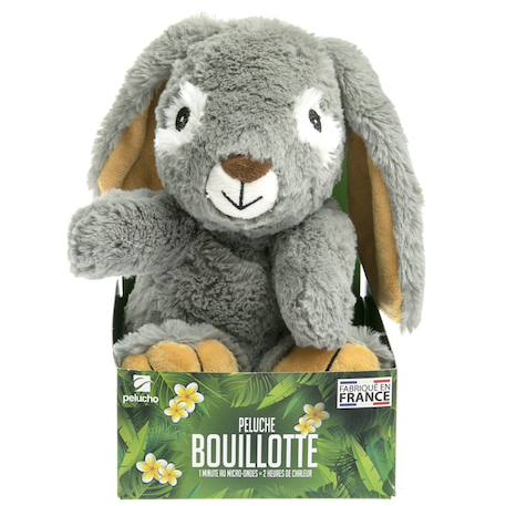 Peluche bouillotte lapin Gris 3 - vertbaudet enfant 