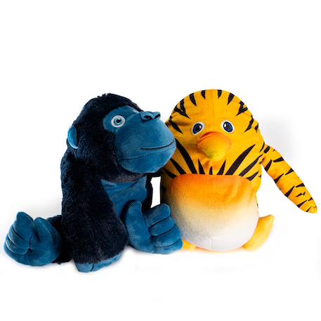 Peluche bouillotte miguel les as de la jungle Bleu foncé 4 - vertbaudet enfant 