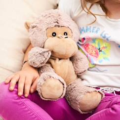 Jouet-Premier âge-Peluche bouillotte singe
