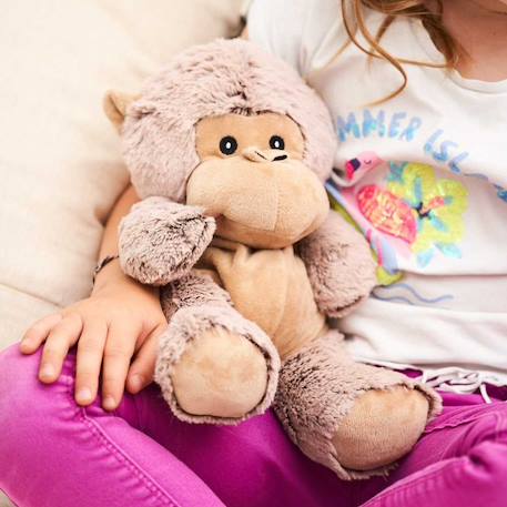 Peluche bouillotte singe Marron 1 - vertbaudet enfant 