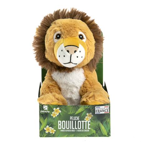 Peluche bouillotte lion Jaune 4 - vertbaudet enfant 