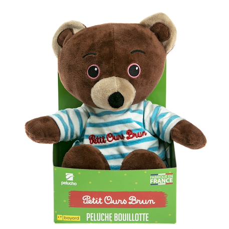 Peluche bouillotte petit ours brun Marron 4 - vertbaudet enfant 