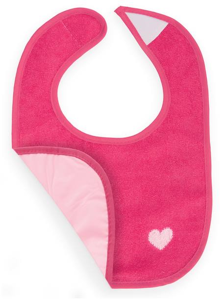 Lot de 4 bavoirs bébé en coton imperméable 4x bleu avec étoile+4x rose avec cœur 12 - vertbaudet enfant 