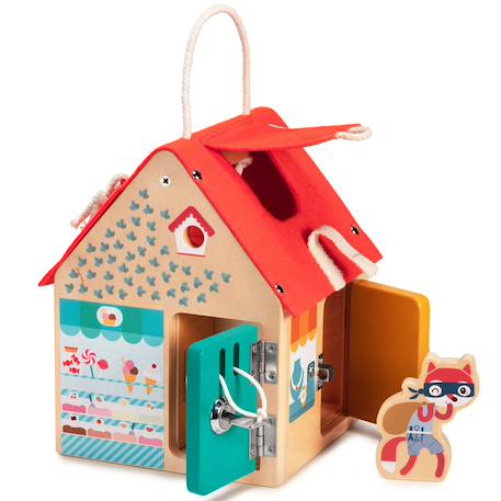 Maison d'apprentissage multi-fermetures Beige 2 - vertbaudet enfant 