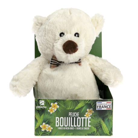 Peluche bouillotte ours blanc Beige 4 - vertbaudet enfant 