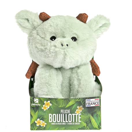 Peluche bouillotte dragon Vert 4 - vertbaudet enfant 