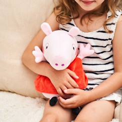Jouet-Peluche bouillotte peppa pig rouge