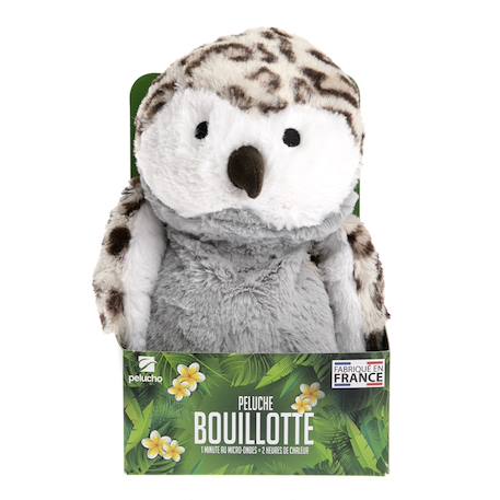 Peluche bouillotte hibou Blanc 4 - vertbaudet enfant 