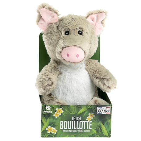 Peluche bouillotte cochon Gris 4 - vertbaudet enfant 
