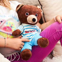 Jouet-Premier âge-Peluche bouillotte petit ours brun
