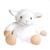 Peluche bouillotte mouton blanc Blanc 2 - vertbaudet enfant 