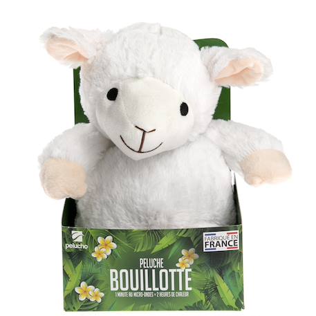 Peluche bouillotte mouton blanc Blanc 4 - vertbaudet enfant 
