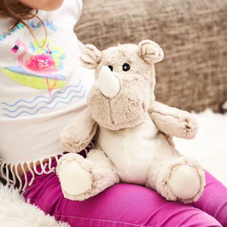 Peluche bouillotte rhino Gris 1 - vertbaudet enfant 