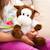Peluche bouillotte vache Blanc 1 - vertbaudet enfant 