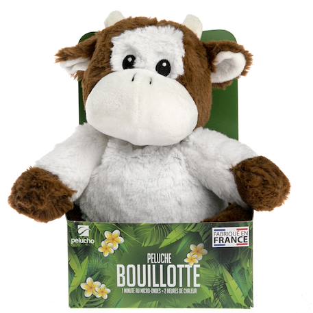 Peluche bouillotte vache Blanc 4 - vertbaudet enfant 