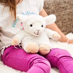 Jouet-Peluche bouillotte mouton blanc