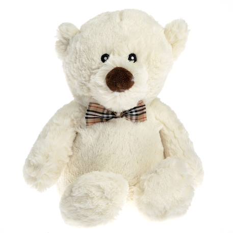 Peluche bouillotte ours blanc Beige 2 - vertbaudet enfant 