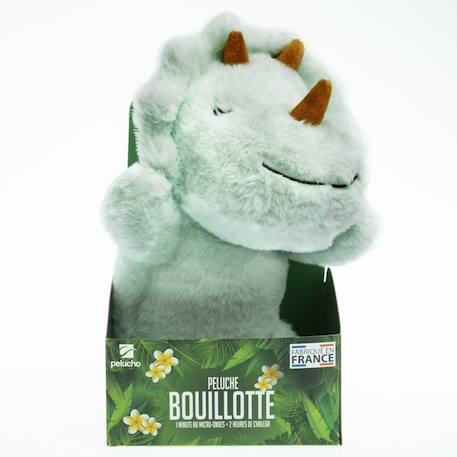 Peluche bouillotte triceratops Vert 4 - vertbaudet enfant 
