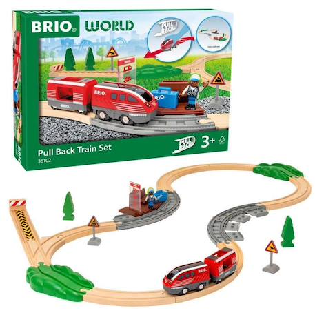 Circuit de train à rétrofriction Vert 1 - vertbaudet enfant 