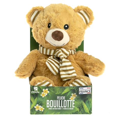 Peluche bouillotte ours crème Marron 4 - vertbaudet enfant 
