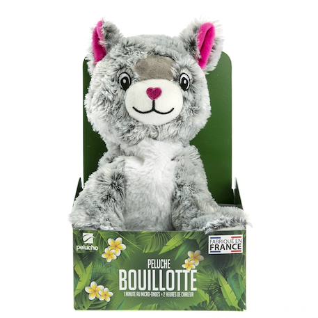 Peluche bouillotte chat Gris 4 - vertbaudet enfant 