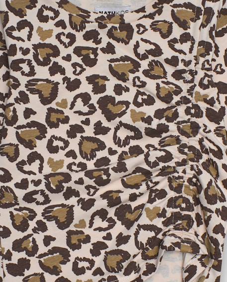 T-shirt Manches Longues Collection Limitée - Motif Léopard Marron/noir - Occasion Très Bon état