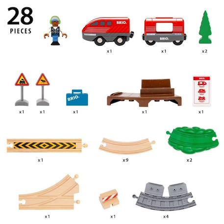 Circuit de train à rétrofriction Vert 3 - vertbaudet enfant 