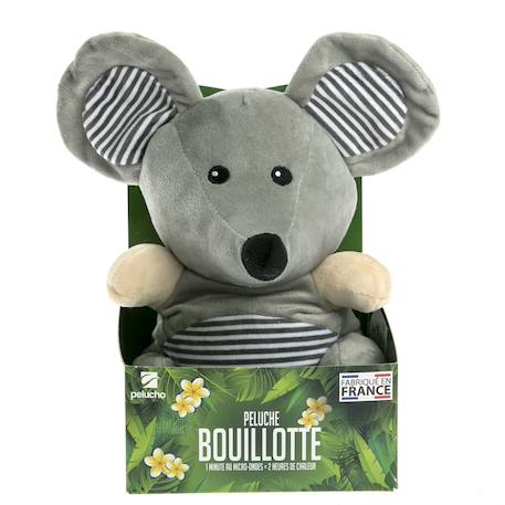 Peluche bouillotte souris Gris 4 - vertbaudet enfant 