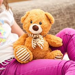 Jouet-Peluche bouillotte ours crème